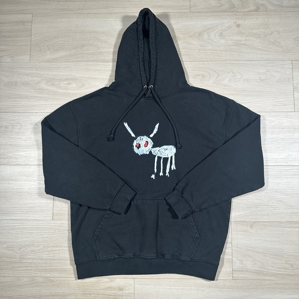 Drake For All The Dogs Sweater Mens XL Black Hoodie Letter Album Tour Logo
